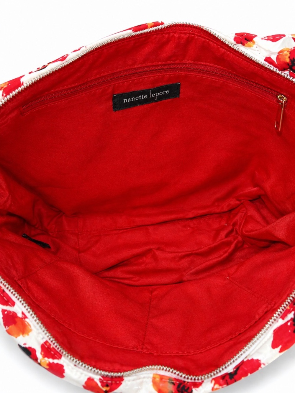 Nanette Lepore Red Poppy Floral Tote - Picture 2 of 2